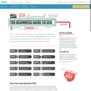 MOZ The Beginnerâ Guide to Search Engine Optimization (SEO)